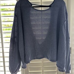 Free People Open Back Top!